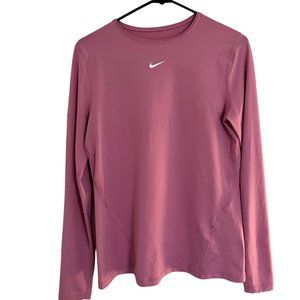 Pink Nike Drifit Long Sleeve Top Unisex M